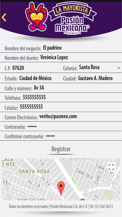 Pasión Mexicana Cliente screenshot 2