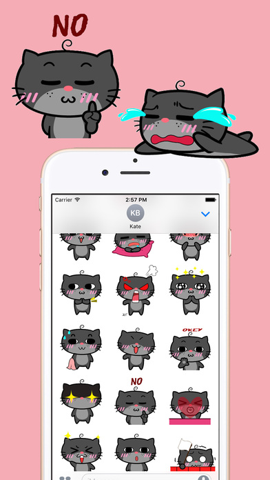 Mister Catty - Cat Emoji GIF screenshot 2