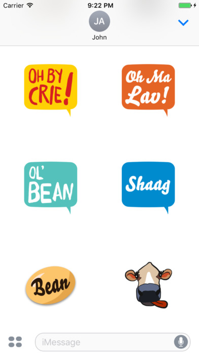 Channel Island Stickers for messages screenshot 3