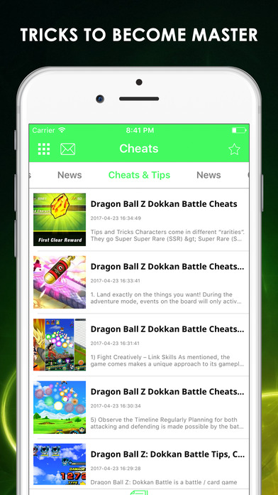 Cheats for DRAGON BALL Z - Dokkan Battle screenshot 2