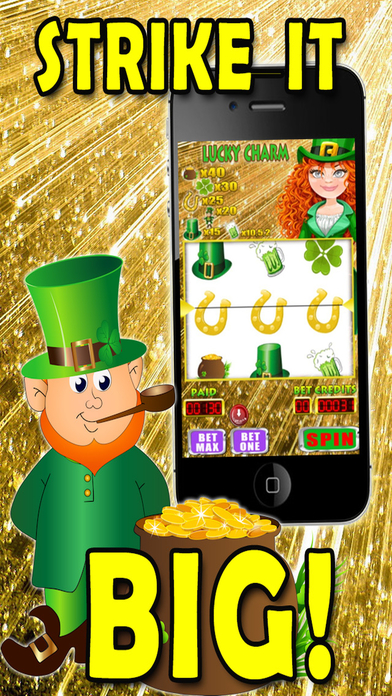 Lucky Charm Slots-Leprechaun Pot Of Gold Challenge screenshot 2