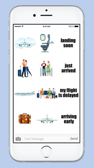 Airport Travel Sticker Pack screenshot 3