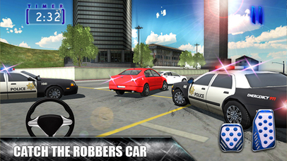 Cop Rob Car Chase & 3D City Driving Simulator screenshot 2