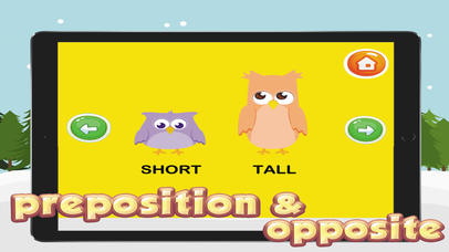 Preposition & Opposite Words Vocabulary For Kids screenshot 4