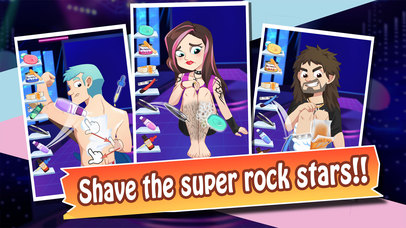 Crazy Rockstar Shave - Hair Beard Shave Salon Game screenshot 3