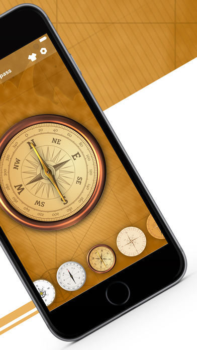 Mini Compass Pro - Beautiful Ancient Compass screenshot 2