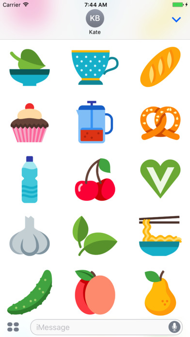 Food Stickers for iMessage screenshot 4