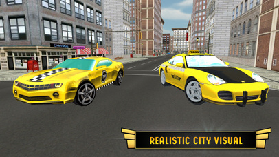 Taxi Driver Car Simulator : Speed Test Car Parking screenshot 2