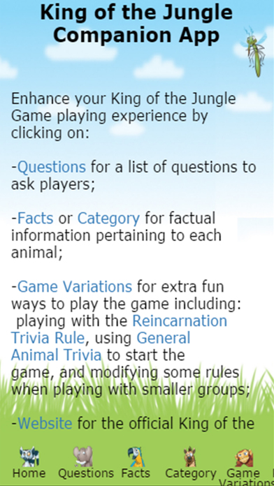 King of the Jungle Game - Companion App screenshot 2