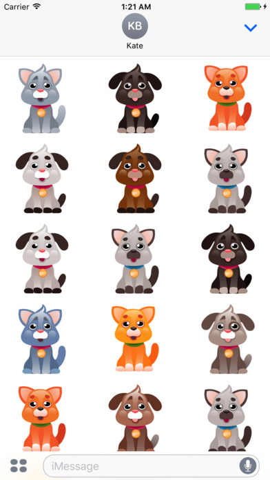 Dogs Cartoon Stickers screenshot 2