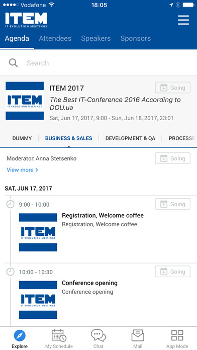 ITEM 2017 Conference screenshot 3