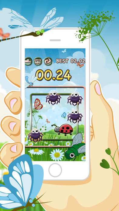 Bugs & Insect Flying Garden Escape From The Spider screenshot 2