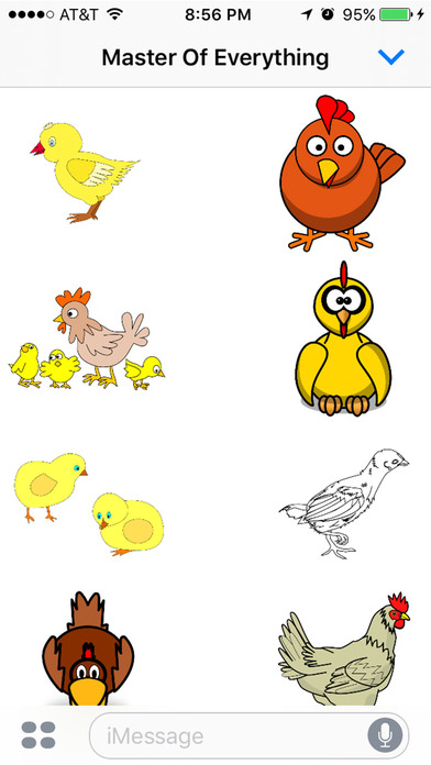 Chicken Stickers : Roosters Don't Lay Eggs! screenshot 2