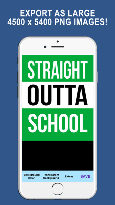 Straight Outta - Create and Design Text PNG Images screenshot 2