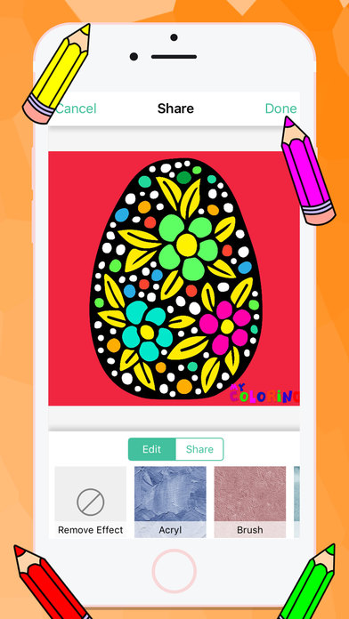 Mandala Coloring Book Easter Eggs For Adults screenshot 4