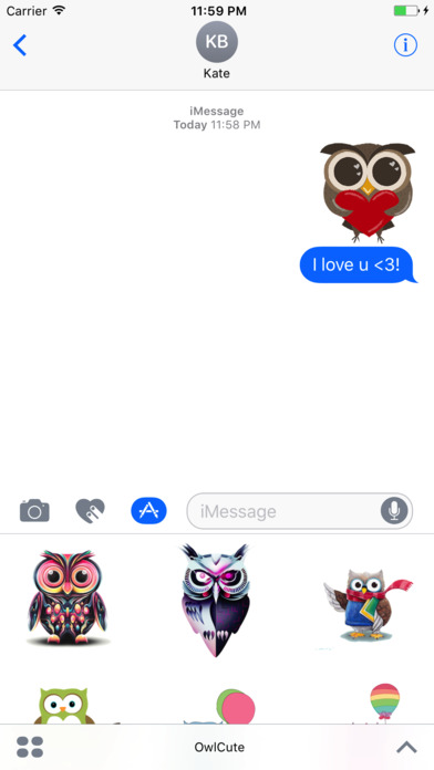 OwlCute - Owl Emojis And Stickers screenshot 2
