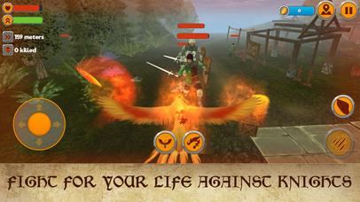 Phoenix Fantasy Fire Bird Simulator 3D screenshot 2