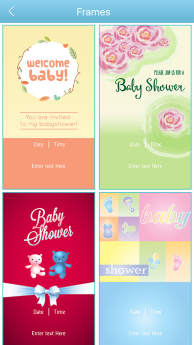 Baby Shower Invitation Cards Maker HD Pro screenshot 2