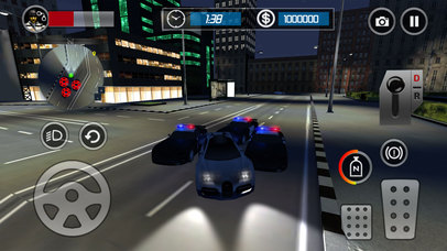 Police Car Escape 3D: Night Mode Racing Chase Game screenshot 2