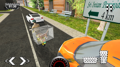 Pet Animal Transporter Bike & Delivery Boy Sim screenshot 2