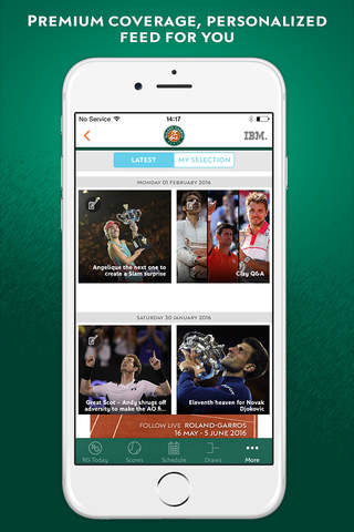 Official Roland-Garros Tournament App screenshot 3