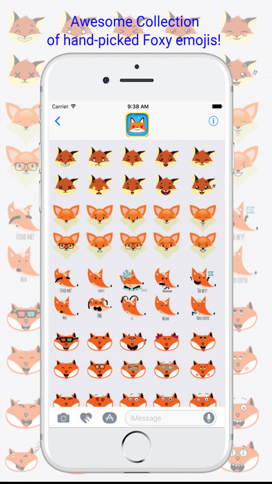 FoxyMoji - Cutest Foxes Emoji Keyboard screenshot 3
