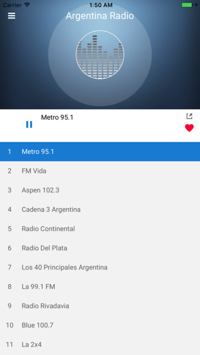 Argentina Radio Station Player - Live Streaming screenshot 2