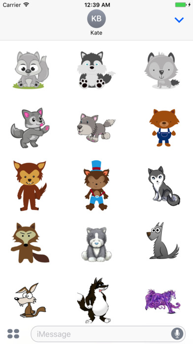 WolvesCute - Awesome Wolves Emoji And Stickers screenshot 2
