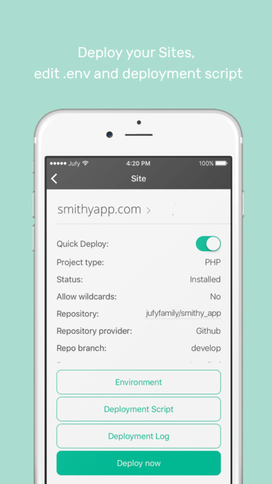 Smithy — Laravel Forge mobile client screenshot 3