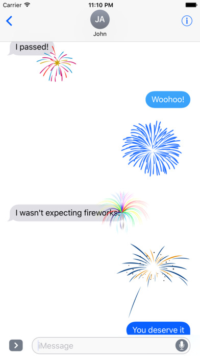 Animated Fireworks Celebration Stickers screenshot 3