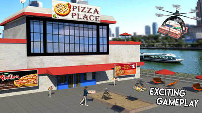 Futuristic Drone Pizza Delivery 3D Simulator Game screenshot 3