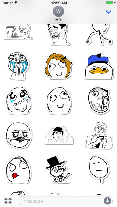Ragefaces and Meme Stickers screenshot 2
