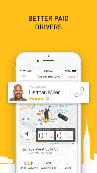 Screenshots of Gett - NYC Black Car for iPhone
