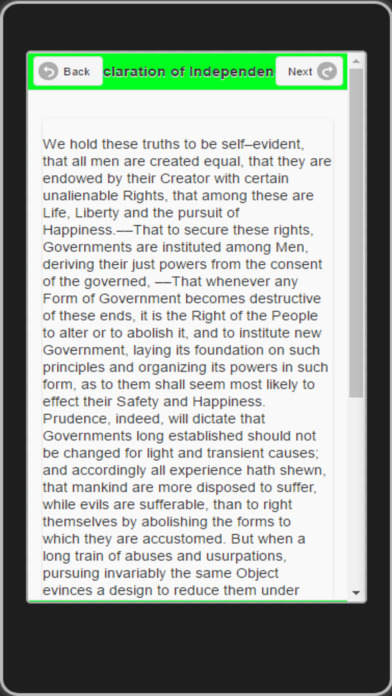 edMe SS Declaration of Independence screenshot 3