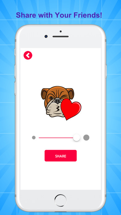 Bulldog Face Emoji and Stickers screenshot 2