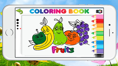 Food & Animal Coloring Pages - Easy Coloring Book screenshot 2