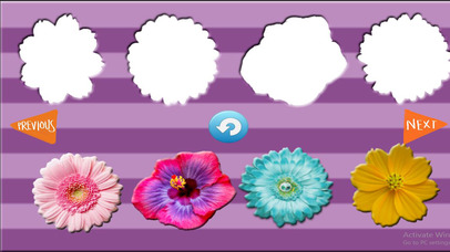 Fun Learning Flower Shapes Sorting game for kids screenshot 3