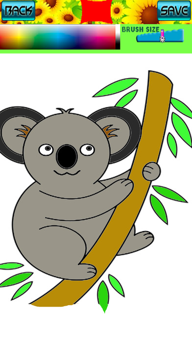 Animal Cute Koala Coloring Book Games Version screenshot 2