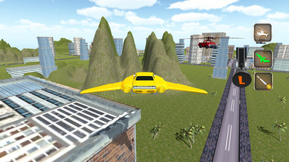 Futuristic Flying Car Copter-Real Flight Simulator screenshot 2
