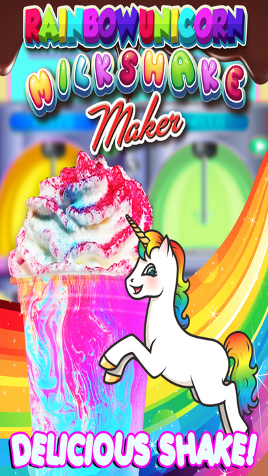 Rainbow Unicorn Milkshakes - Frozen Ice Cream Kids screenshot 4