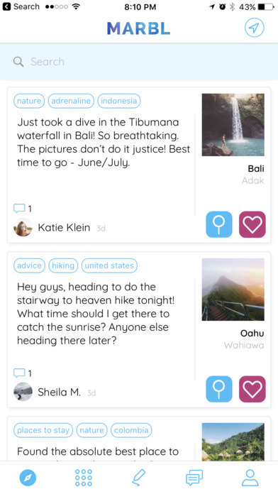MARBL- Millennial Trip Planner screenshot 2
