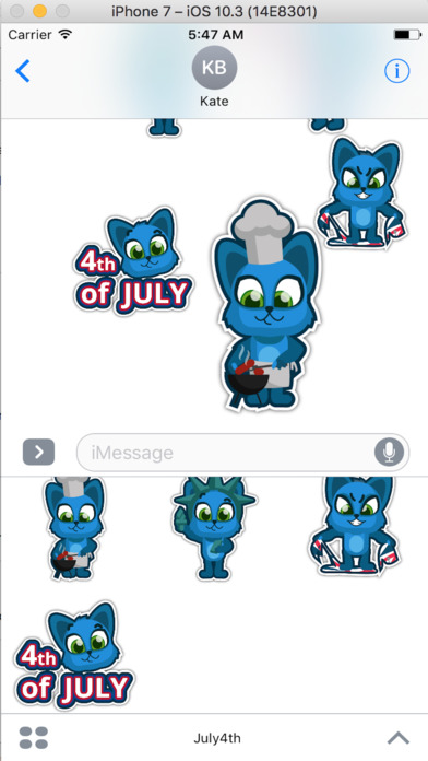 July 4th Stickers screenshot 2