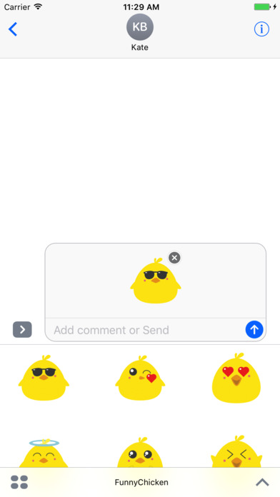 Angry Chicken Stickers & emoji screenshot 3