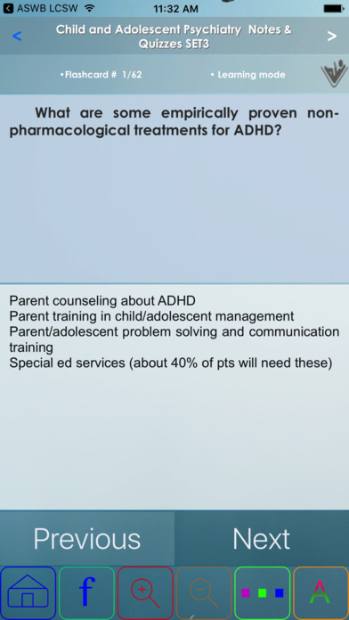 Child & Adolescent Psychiatry Exam Prep 2017 screenshot 2