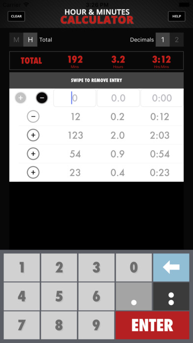 Calculator Hour & Minutes screenshot 4