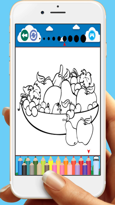 Printable Fruits Coloring Book For Kids screenshot 3