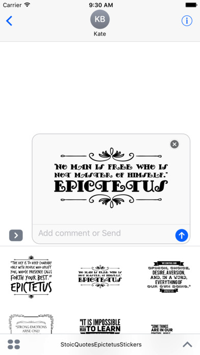 Stoic - Epictetus Quote Stickers for iMessage screenshot 3