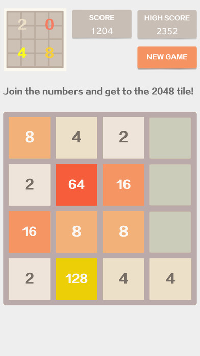 2048 4x4 - Number Puzzle Classic Game screenshot 4