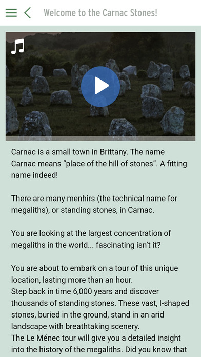 Carnac stones screenshot 4