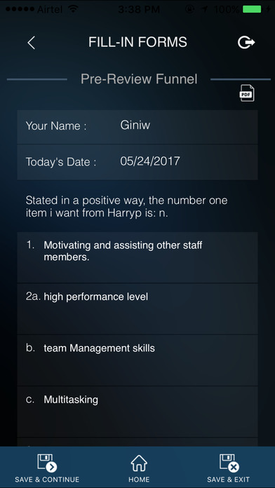 Hybrid Management Job Performance Review System screenshot 3